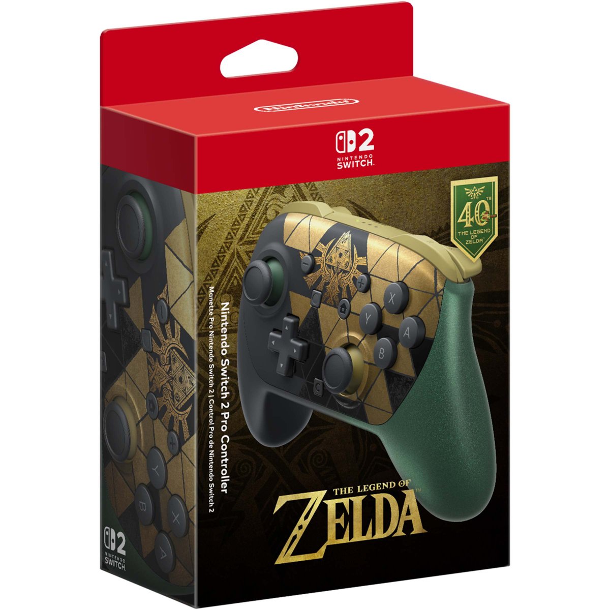 Nintendo Switch 2 Pro Controller – The Legend of Zelda 40th Anniversary Edition