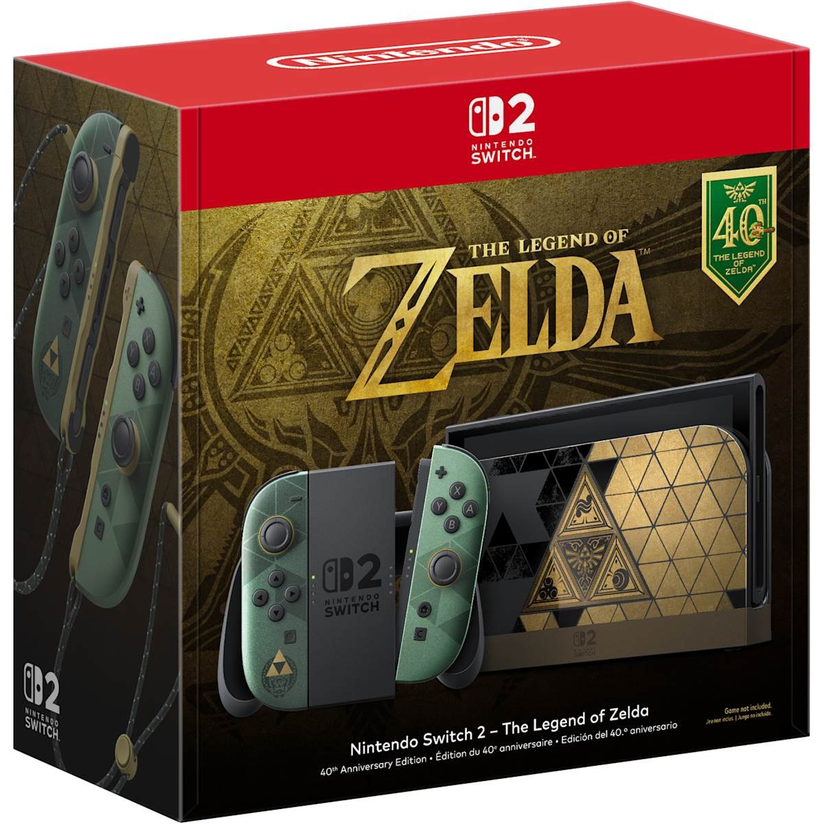 Nintendo Switch 2 – The Legend of Zelda 40th Anniversary Edition console